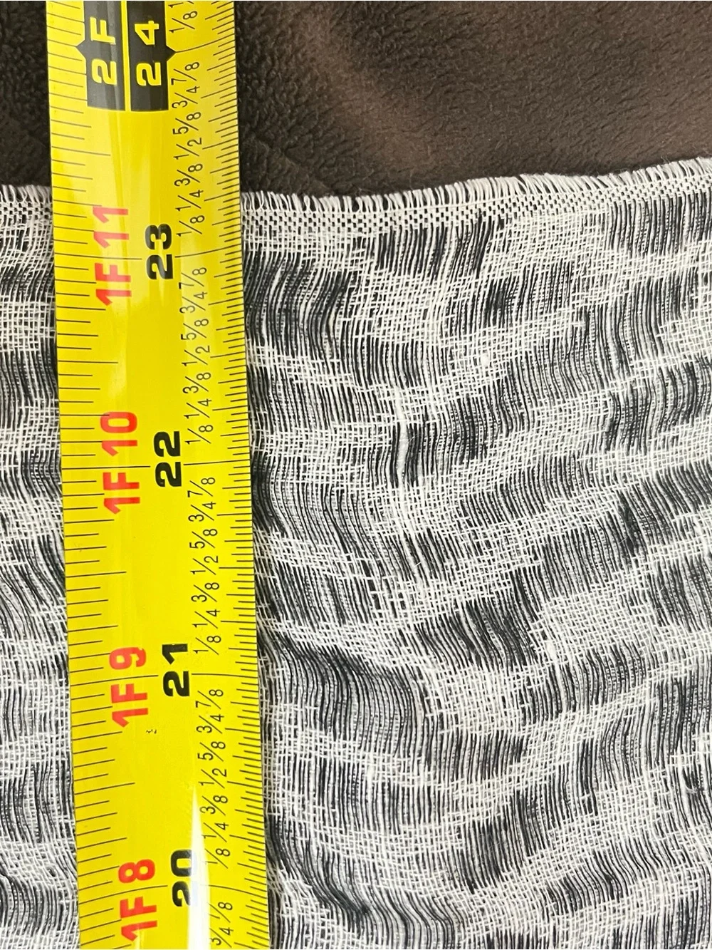 Vintage Lightweight Black & White Scarf Kafia Style Boho Indie